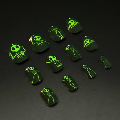 Glowing Spooky Night-Mini Nails