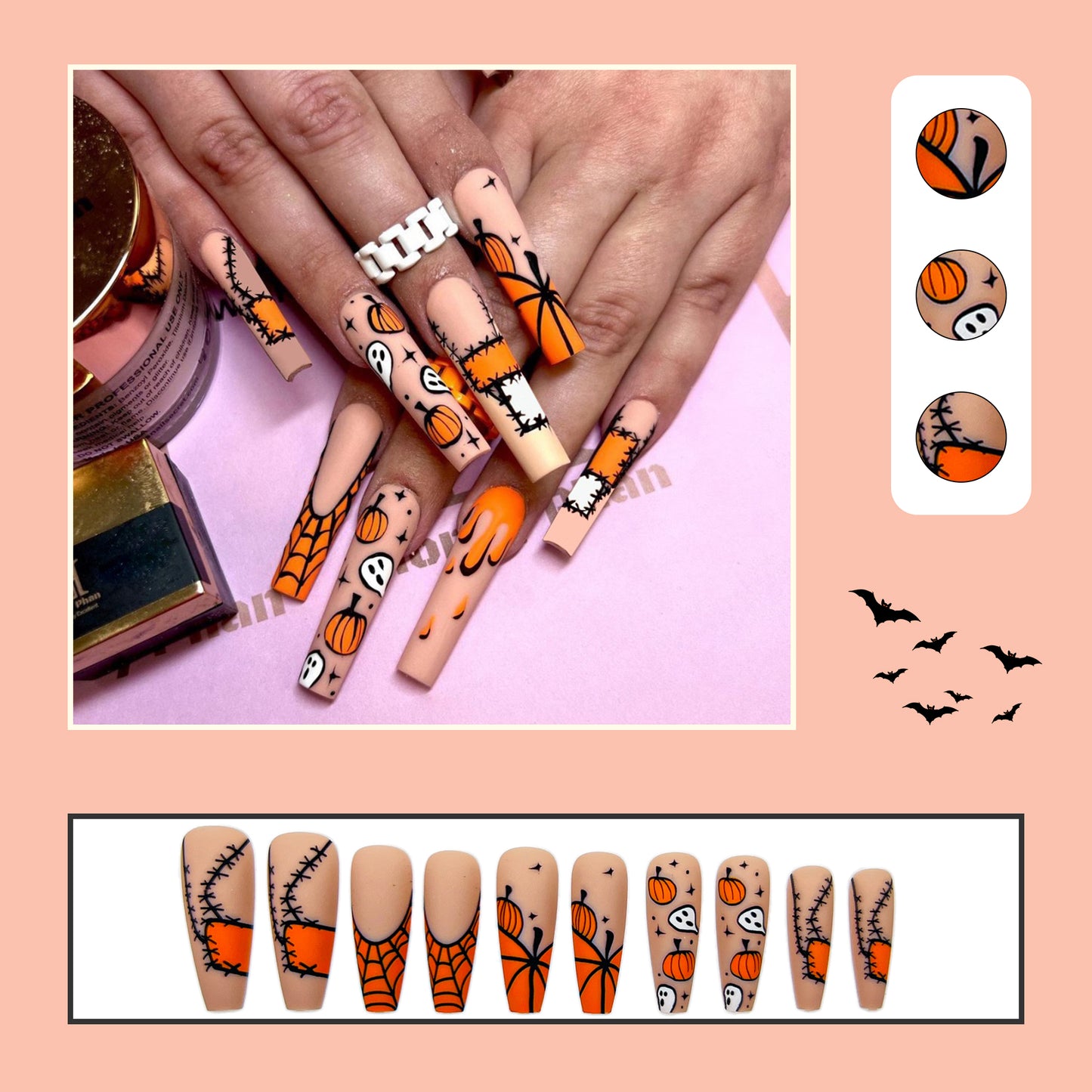 Trick Pumpkin Patch-Coffin Nails